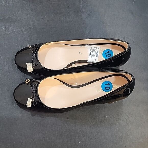 BRAND NEW KATE SPADE NEW YORK WOMEN'S BEV BOW PATENT LEATHER BLOCK HEEL - Picture 7 of 15